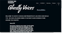 Desktop Screenshot of ghostly-voices.com