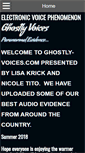 Mobile Screenshot of ghostly-voices.com