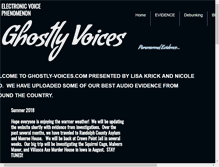 Tablet Screenshot of ghostly-voices.com